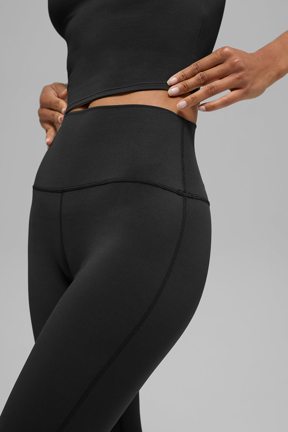 SculptSoft High Rise Bootcut Leggings — Black