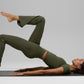 SculptSoft High Rise Bootcut Leggings — Green Olive