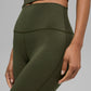 SculptSoft High Rise Bootcut Leggings — Green Olive