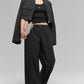 Pinstripe Daylight Boxer Pant (Regular) — Black/Titanium