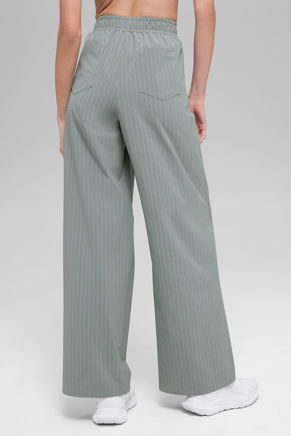 Pinstripe Daylight Boxer Pant (Regular) — Lunar Grey/White