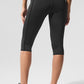 Airlift High Rise Line Up Capri — Black