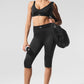 Airlift High Rise Line Up Capri — Black