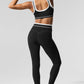 Airbrush High Rise 7/8 Better Together Leggings — Black/White