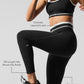 Airbrush High Rise 7/8 Better Together Leggings — Black/White