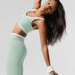 Airbrush High Rise 7/8 Better Together Leggings — Spearmint/White