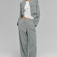 Pinstripe Daylight Boxer Pant (Long) — Lunar Grey/White