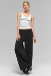 Breezy Wide Leg Pant (Regular) — Black
