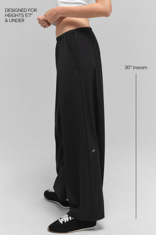 Breezy Wide Leg Pant (Regular) — Black