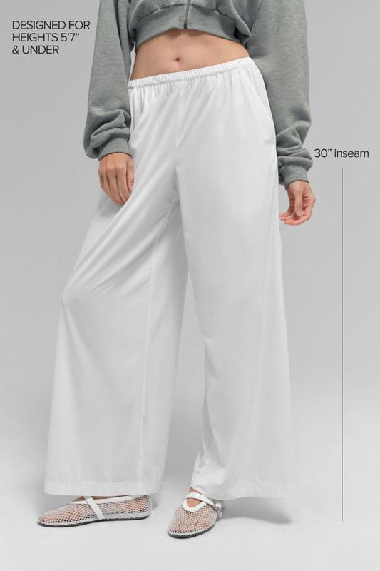 Breezy Wide Leg Pant (Regular) — White