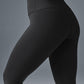 High Rise Airbrush Leggings — Black