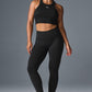 High Rise Airbrush Leggings — Black