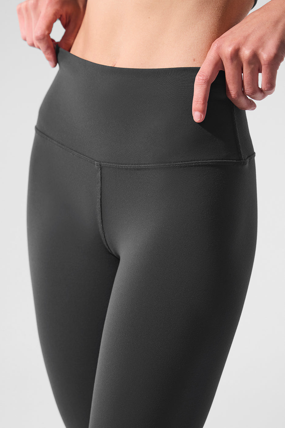 High Rise Airbrush Leggings — Anthracite