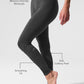 High Rise Airbrush Leggings — Anthracite