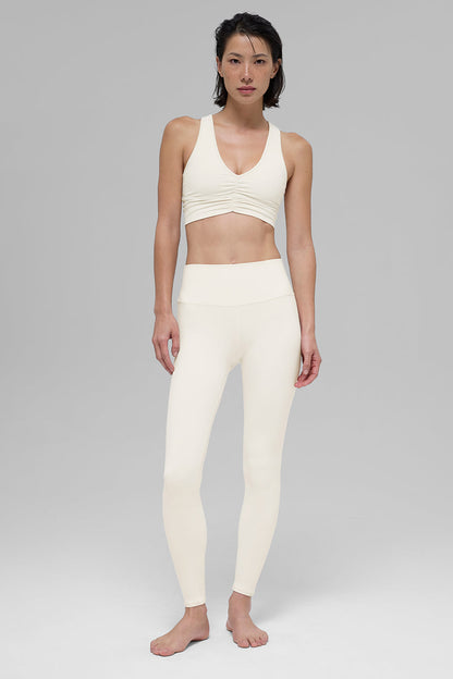 High Rise Airbrush Leggings — Ivory