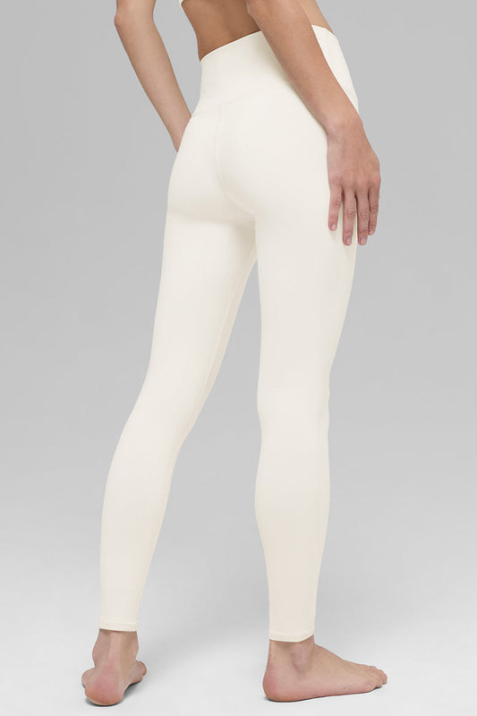 High Rise Airbrush Leggings — Ivory