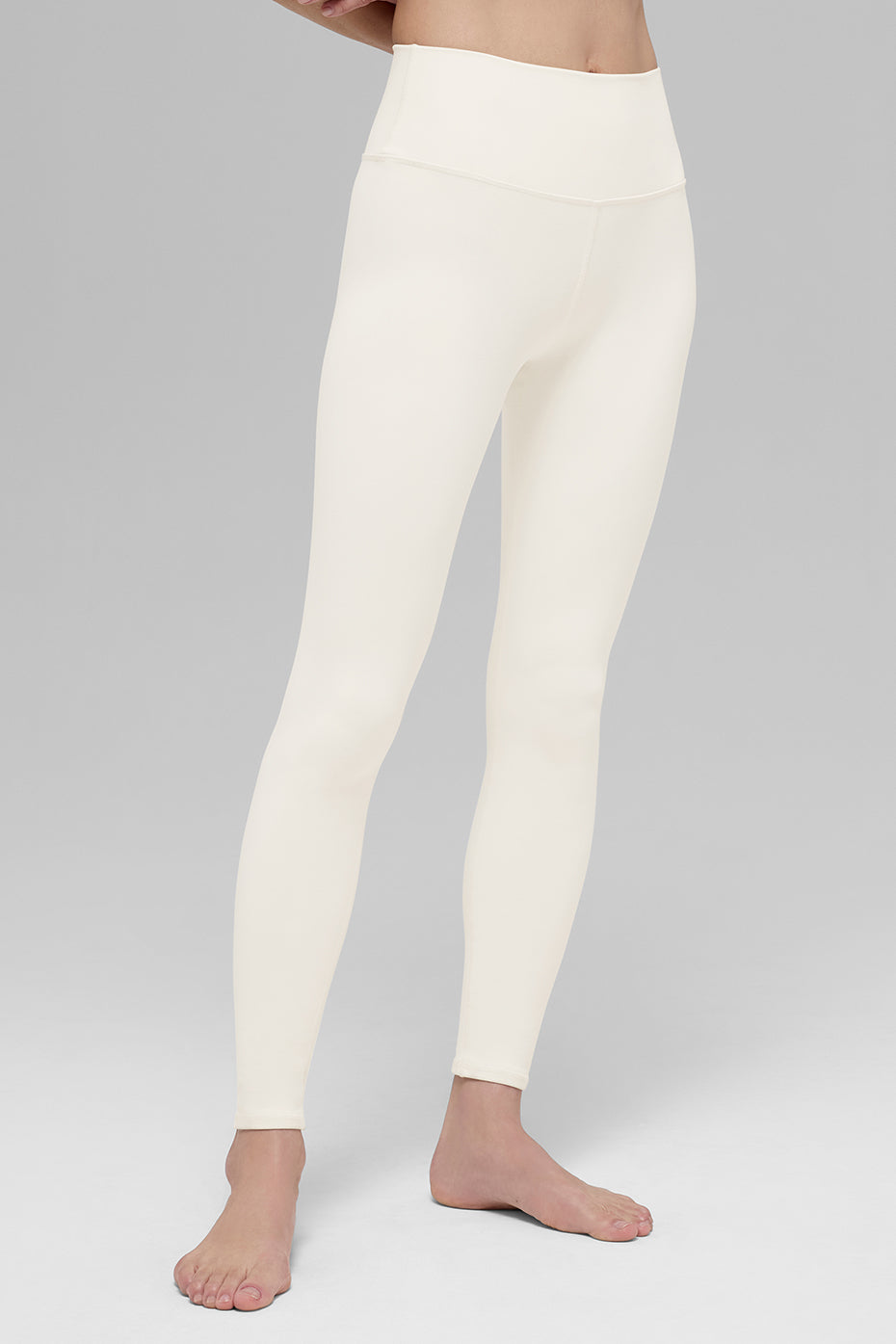 High Rise Airbrush Leggings — Ivory