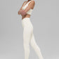 High Rise Airbrush Leggings — Ivory
