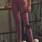 High Rise Airbrush Leggings — Burgundy Truffle
