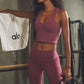 High Rise Airbrush Leggings — Burgundy Truffle