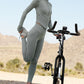 7/8 High Rise Airbrush Leggings — Lunar Grey