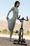 7/8 High Rise Airbrush Leggings — Lunar Grey