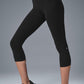 High Rise Airbrush Capri — Black