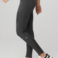 High Rise Moto Leggings — Anthracite/Anthracite Glossy