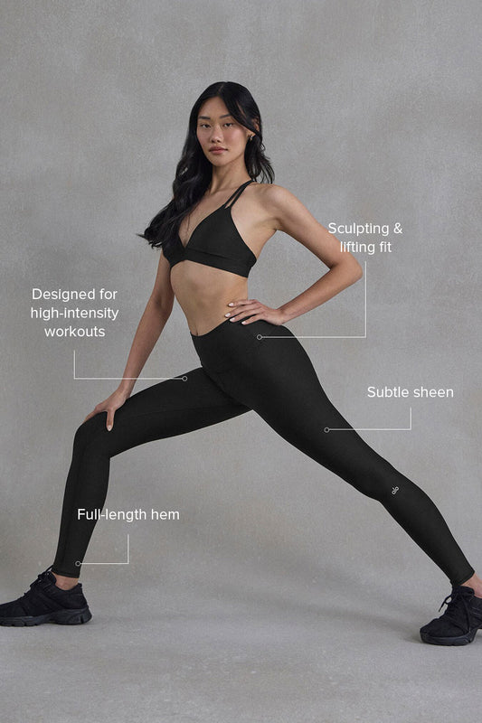 High Rise Airlift Leggings — Black
