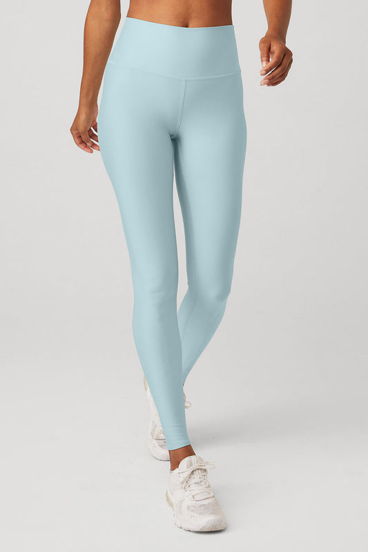 High Rise Airlift Leggings — Chalk Blue