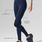 High Rise Airlift Leggings — Navy