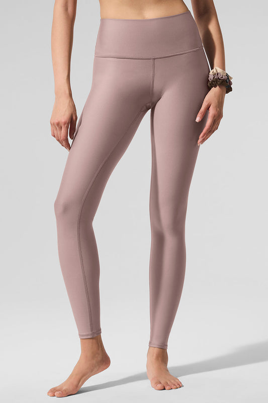 High Rise Airlift Leggings — Taupe