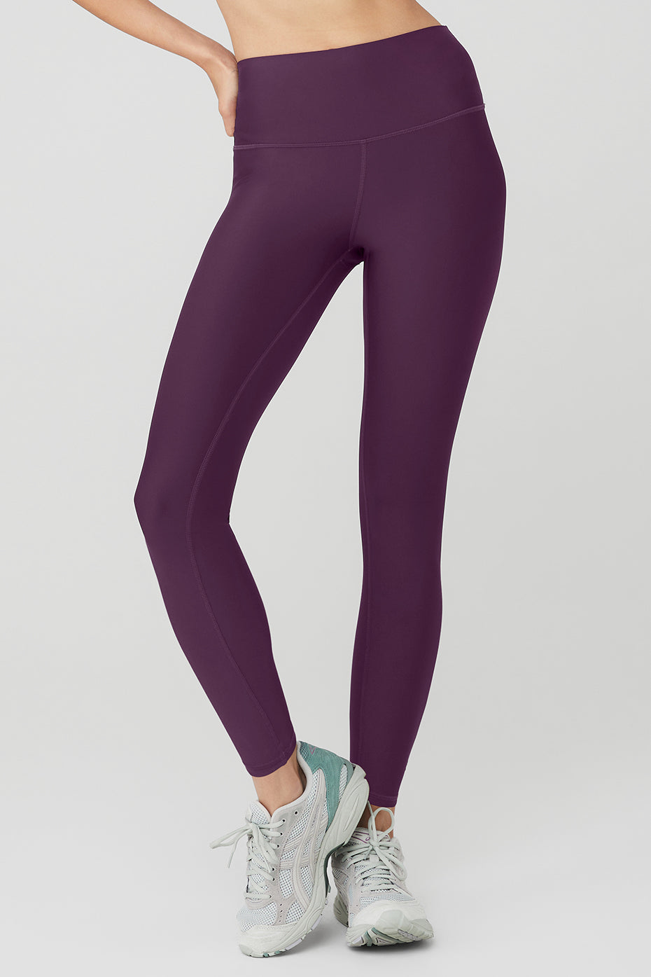 High Rise Airlift Leggings — Dark Plum