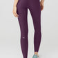 High Rise Airlift Leggings — Dark Plum