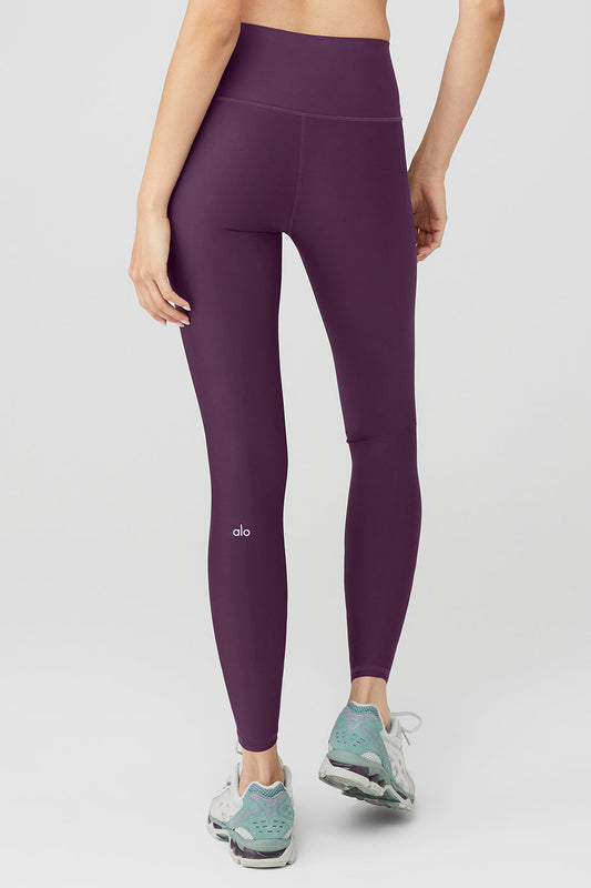 High Rise Airlift Leggings — Dark Plum