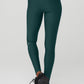 High Rise Airlift Leggings — Midnight Green