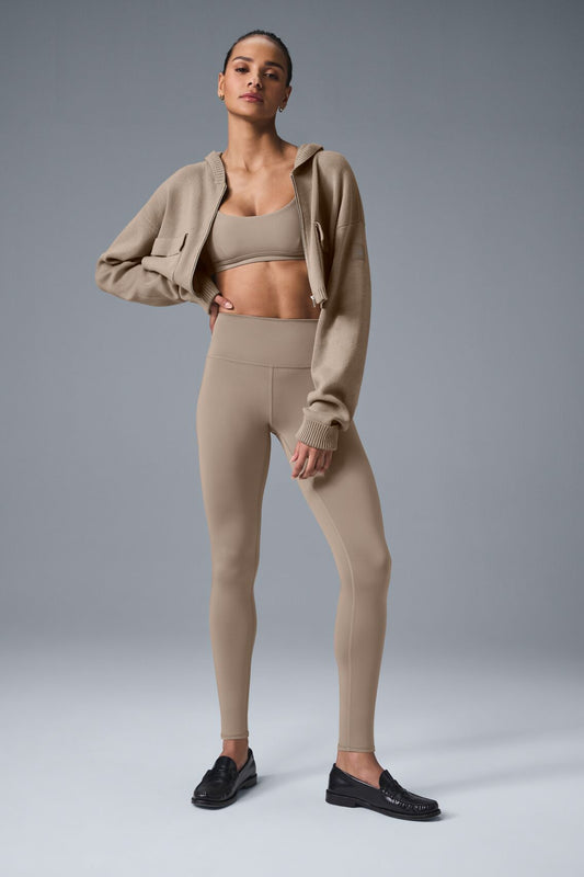High Rise Airlift Leggings — Gravel