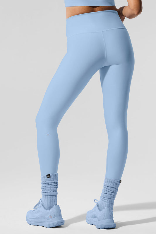 High Rise Airlift Leggings — Seashell Blue