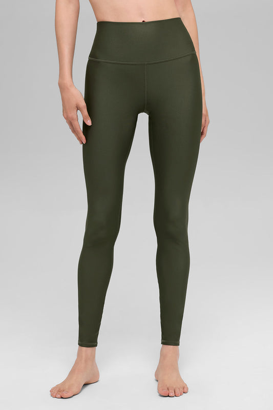 High Rise Airlift Leggings — Green Olive