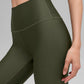 High Rise Airlift Leggings — Green Olive
