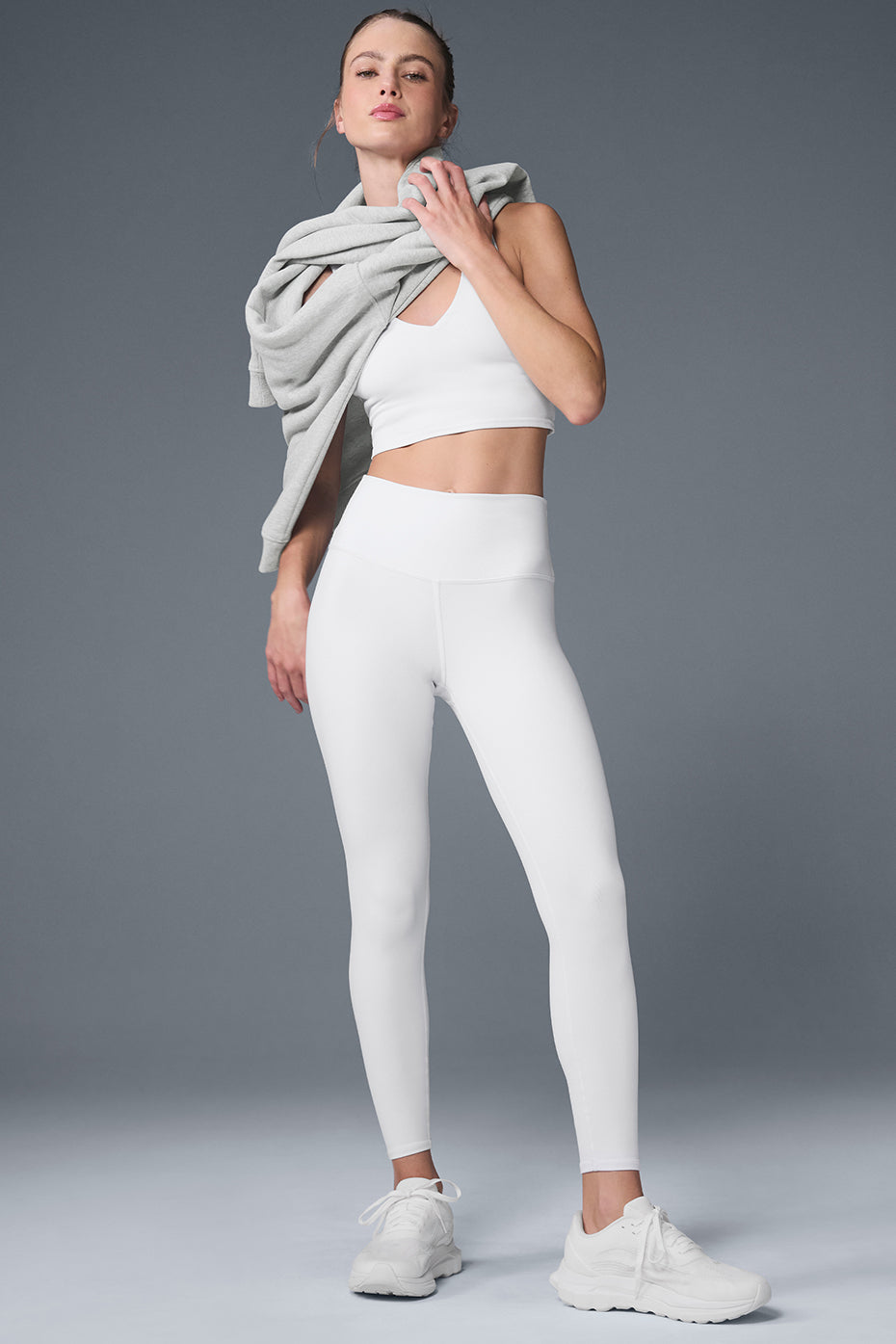 7/8 High Rise Airbrush Leggings — White