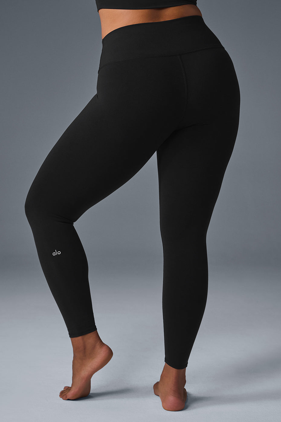 7/8 High Rise Airbrush Leggings — Black