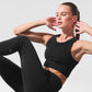7/8 High Rise Airbrush Leggings — Black