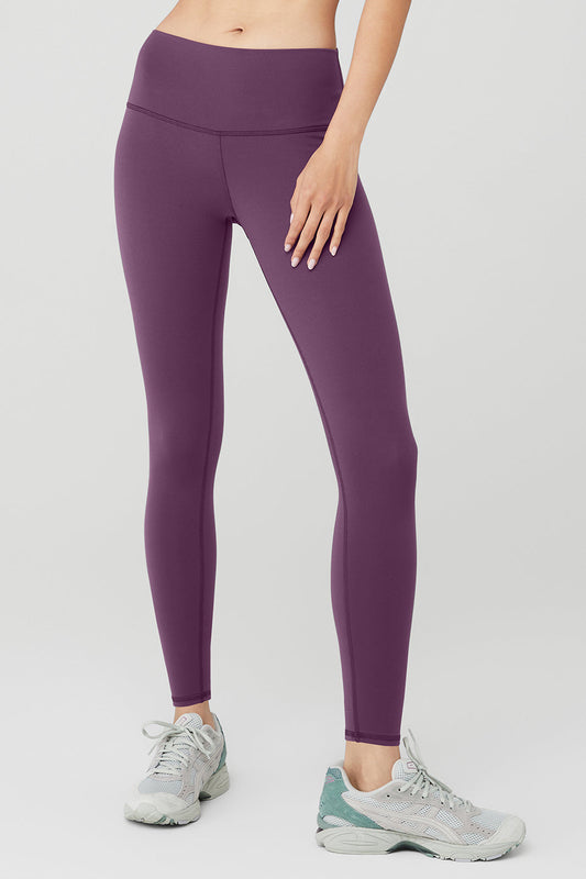 7/8 High Rise Airbrush Leggings — Dark Plum