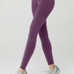 7/8 High Rise Airbrush Leggings — Dark Plum