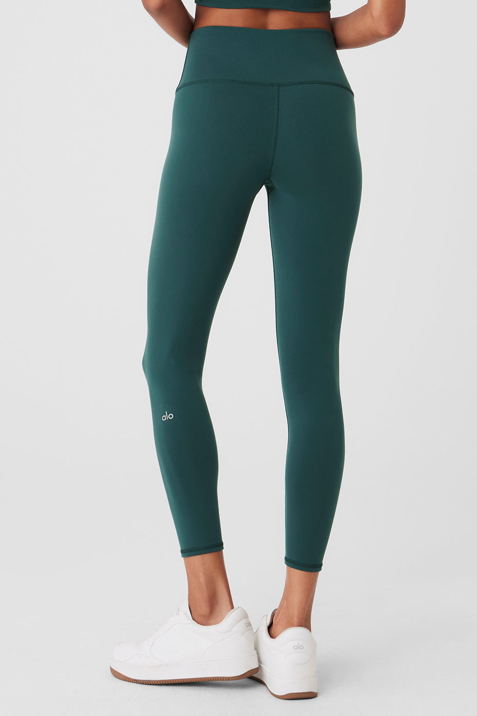 7/8 High Rise Airbrush Leggings — Midnight Green