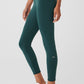 7/8 High Rise Airbrush Leggings — Midnight Green