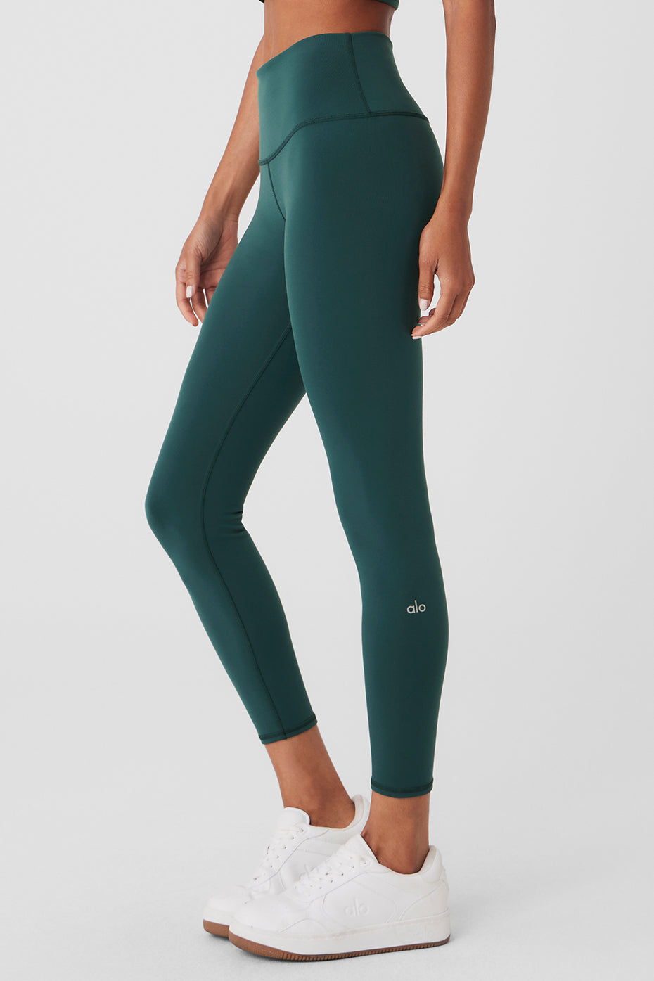 7/8 High Rise Airbrush Leggings — Midnight Green