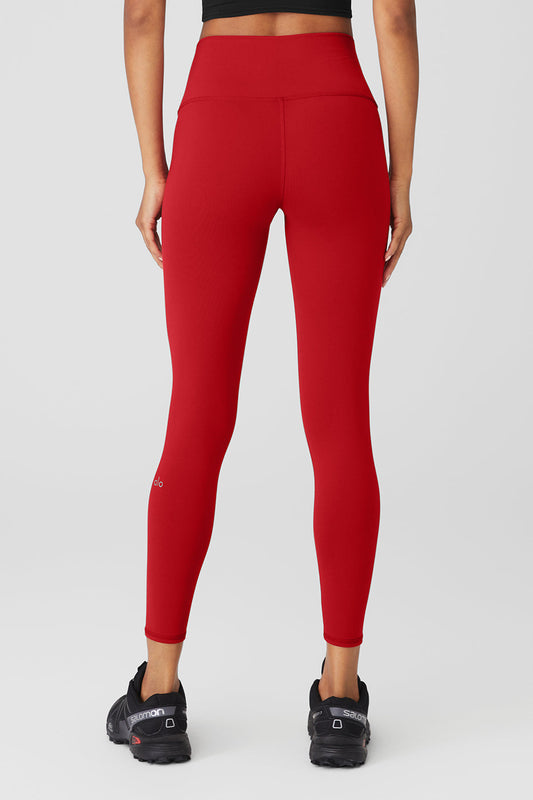 7/8 High Rise Airbrush Leggings — Classic Red