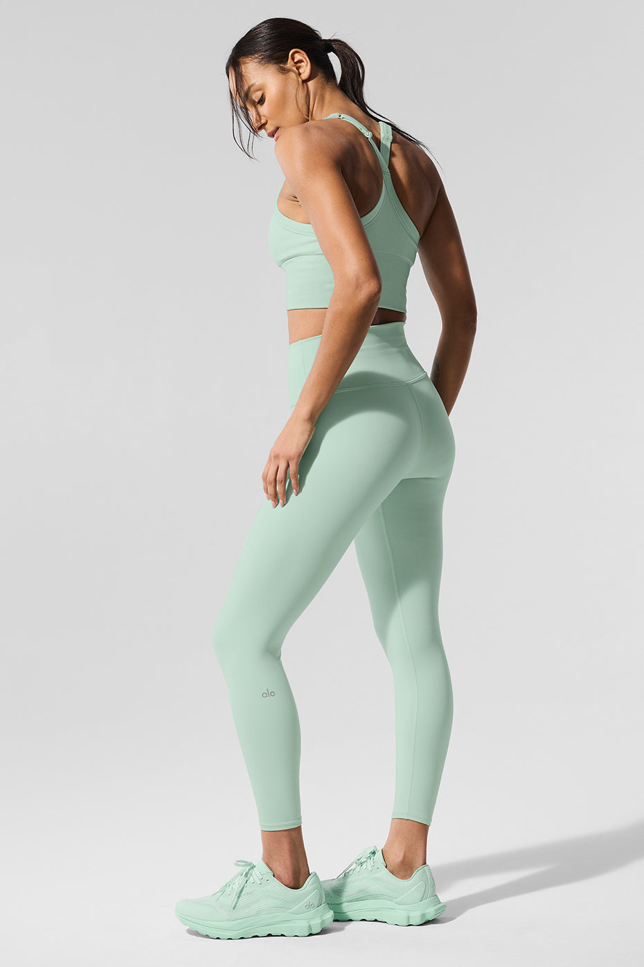 7/8 High Rise Airbrush Leggings — Spearmint